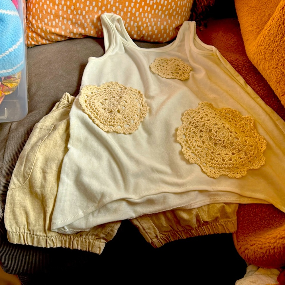 Sado matching shorts and tank size 8.